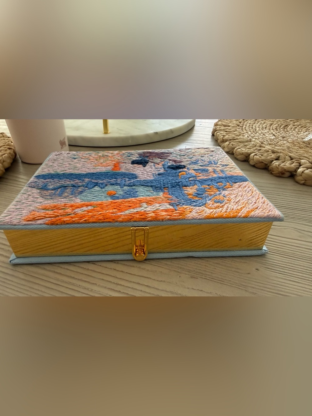 Olympia Le-Tan Monet Embroidered Clutch Purse - Picture 9 of 12
